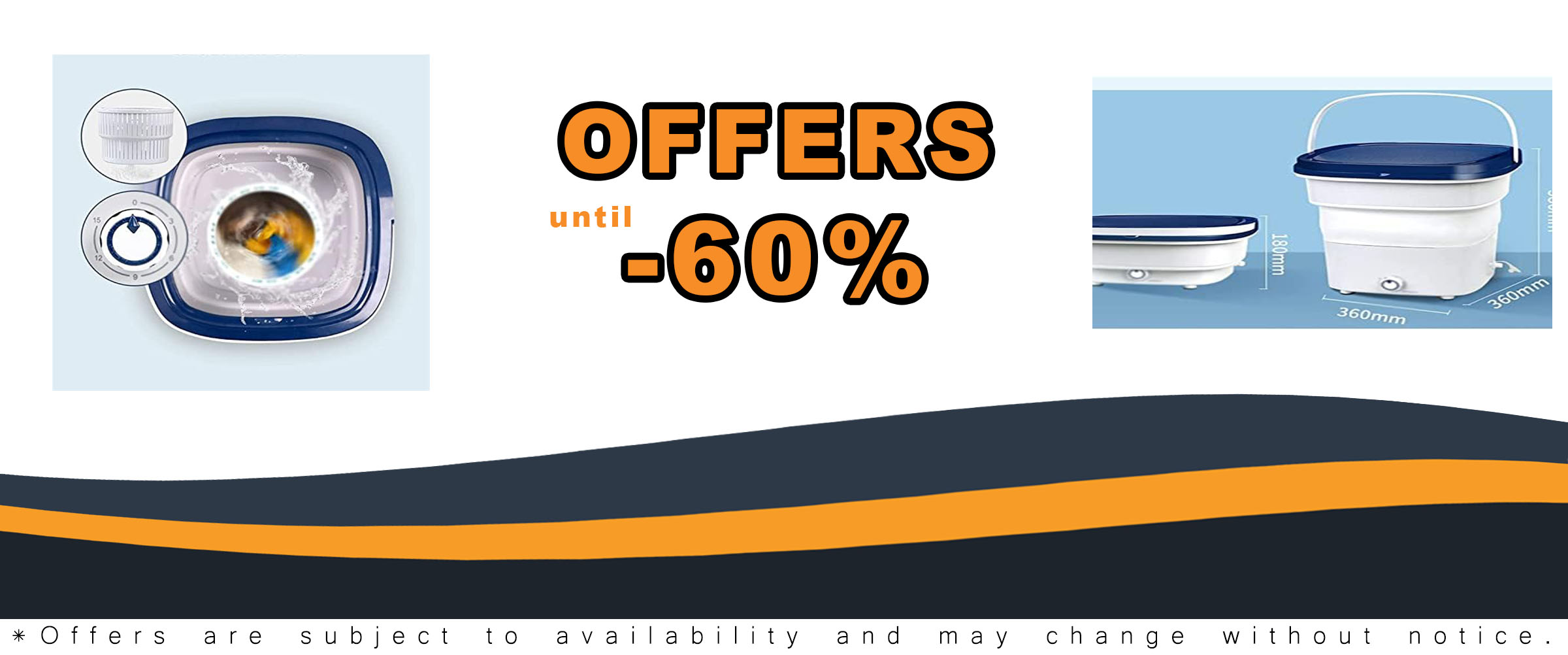 Compact and efficient portable folding washing machine for small loads, ideal for travel, dormitories, and home use.