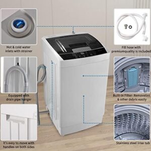 Top Loading Compact Fully Automatic Washing Machine with LED Display and 10 Wash Programs