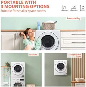 Panda 10 LBS Portable Washing Machine and Euhomy 1.5 Cu Ft Clothes Dryer Bundle for efficient and compact laundry solutions