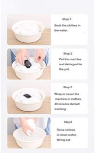 Ultrasonic Portable Mini Compact Washing Machine for Camping, Dorms, RVs, and More 
