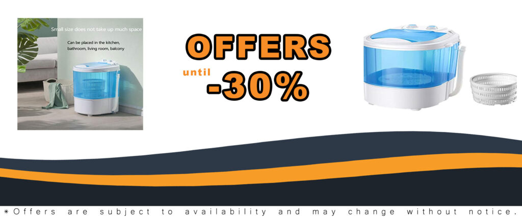 Portable Mini Clothes Washing Machine for compact laundry with spin dryer, ideal for apartments, dorms, and camping trips.
