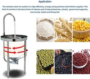 INTSUPERMAI Commercial Rice Washer with Hydraulic Pressure System