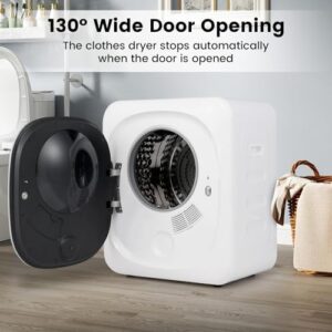 Small vented tumble dryer with stainless steel liner and overheat protection