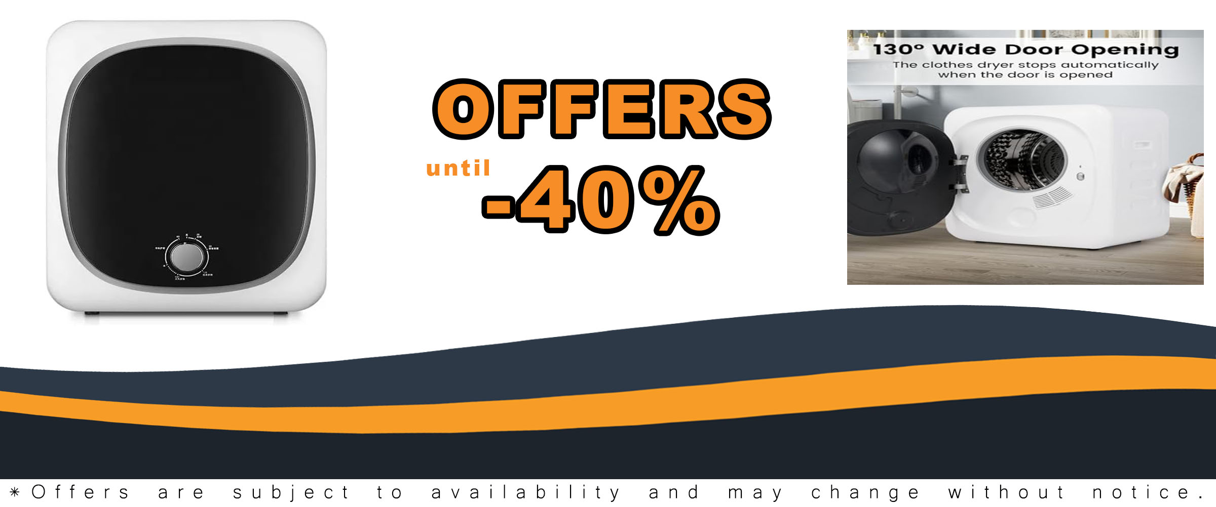 Small vented tumble dryer with stainless steel liner and overheat protection