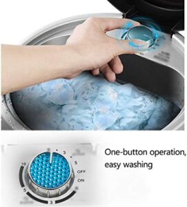 Mini Portable Washing Machine with Drain Basket Spinner for Compact Spaces