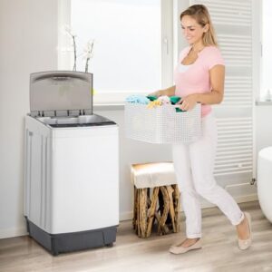 Portable Washer Machine 17.6Lbs Full Automatic Washing Machine for Home, RV, and Camping