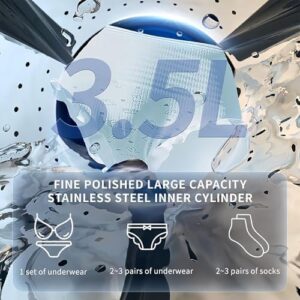 Full-Automatic Portable Washing Machine 3.5 L with Dryer Function for Apartments, RVs, and Hotels