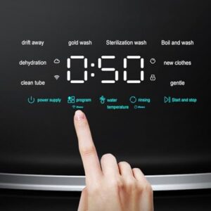 Mini Wall Mounted Washing Machine, perfect for apartments, dorms, and hotels, compact 3kg portable laundry machine with 8 modes