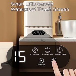 Fully Automatic Portable Washing Machine with Mini Washer and Spin Dryer, Ideal for Home, RV, College Room, and Business Use