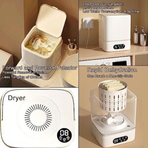 Fully Automatic Portable Washing Machine with Mini Washer and Spin Dryer, Ideal for Home, RV, College Room, and Business Use
