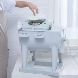 Hand Crank Laundry Wringer Washing Machine – Portable, Non-Electric, and Ideal for Small Spaces