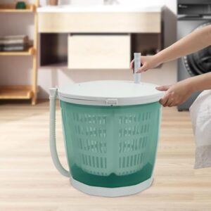 Portable Washing Machine with Hand Crank for Efficient Laundry Without Electricity