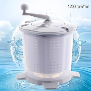 Portable Eco Mini Washing Machine - Hand Cranked Manual Washer and Spin Dryer for Off-Grid Living