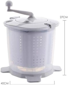 Portable Eco Mini Washing Machine - Hand Cranked Manual Washer and Spin Dryer for Off-Grid Living