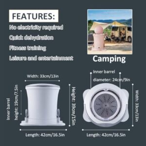 Manual Clothes Dryer Foot Powered Washing Machine for portable drying without electricity