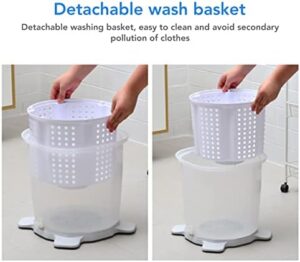 Manual Non Electric Portable Clothes Washer, Mini Hand Crank Washing Machine, Eco-Friendly Washing Solution for Camping and RV