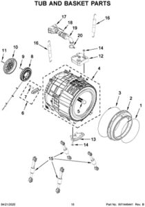 W11314361 Washing Machine Rotor for efficient washing machine performance