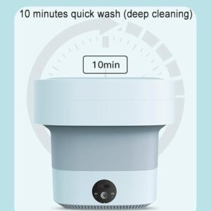 5L Portable Mini Washing Machine in pink, foldable and compact design, ideal for travel, RV, and camping