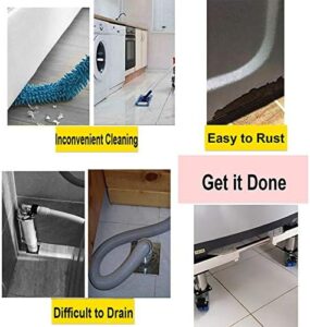 Heavy Duty Washing Machine Base With Wheels – Adjustable Mobile Stand for Fridges and Dryers