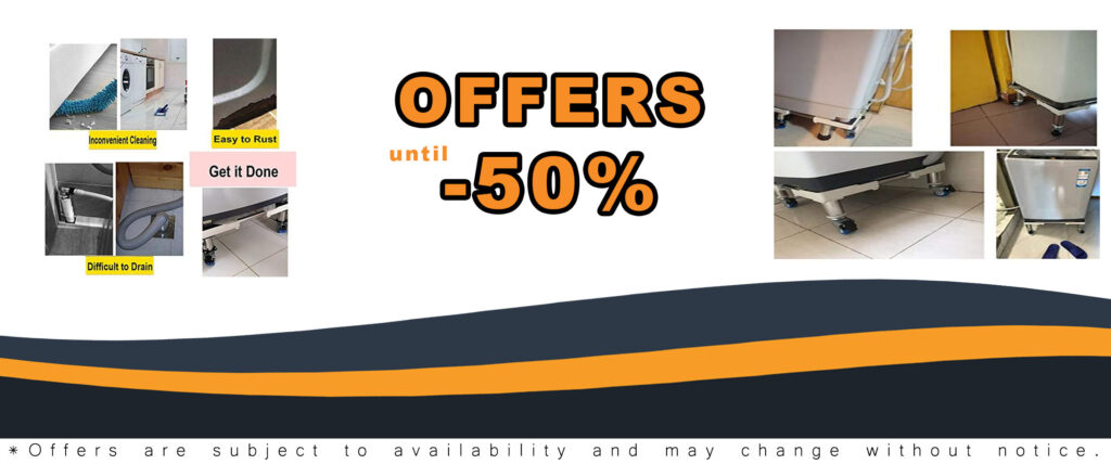 Heavy Duty Washing Machine Base With Wheels – Adjustable Mobile Stand for Fridges and Dryers