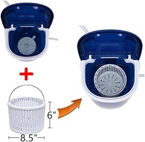 XKH Compact Laundry Washing Machine with Spinner – Ideal for Small Spaces and Traveling