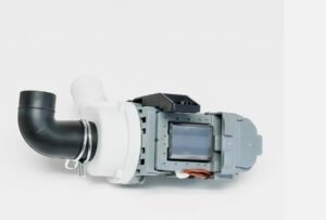 Washing Machine Drain Pump and Motor Replacement Compatible with Whirlpool W10536347, showing the part and its installation process.