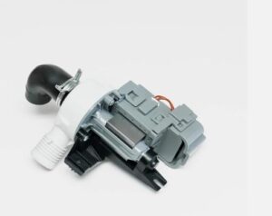 Washing Machine Drain Pump and Motor Replacement Compatible with Whirlpool W10536347, showing the part and its installation process.
