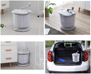Portable Eco Mini Washing Machine, compact design, hand-cranked manual operation, spin dryer, eco-friendly