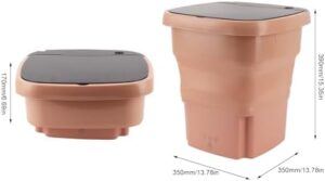 Portable washing machine, foldable mini washer for small laundry loads, ideal for baby clothes and travel