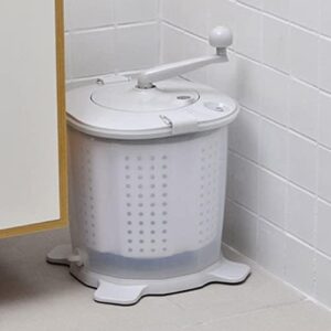Portable Manual Washing Machine Dehydrator with hand crank and dehydration basket
