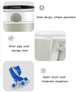 Washers Mini Shoe Washing Machine in green, compact and portable design for easy shoe cleaning.