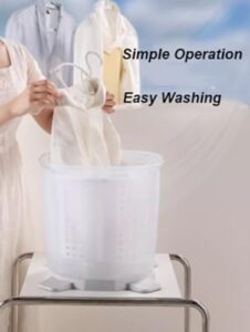 Mini Washing Machine for Camping, Portable Hand Washer for Small Loads like Underwear and Baby Clothes