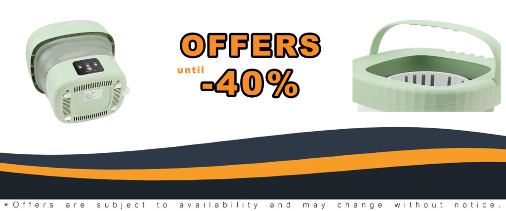 Naroote Foldable Washing Machine with Hidden Drain Valve for Travel and Small Spaces