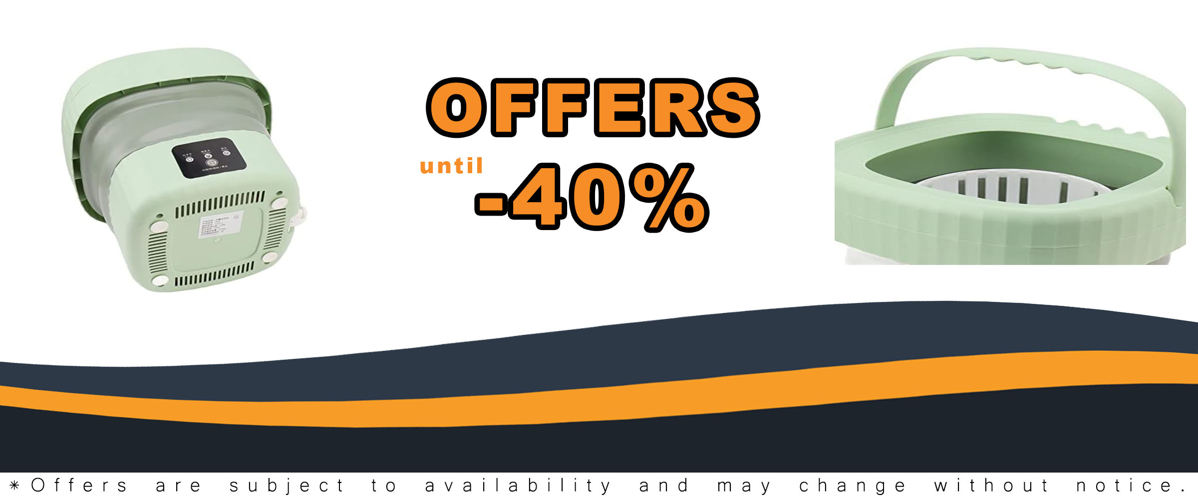 Naroote Foldable Washing Machine with Hidden Drain Valve for Travel and Small Spaces  