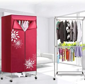 Electric Clothes Dryer Large Capacity 15kg – Red, energy-saving indoor drying solution