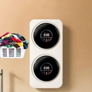 3.5L Compact Portable Washer Dryer Combo with Smart Touch Panel and Self-Cleaning Feature