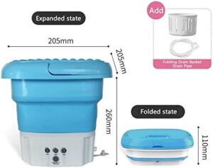 Portable Mini Washing Machine: Foldable and Space-Saving Solution for Laundry and Produce