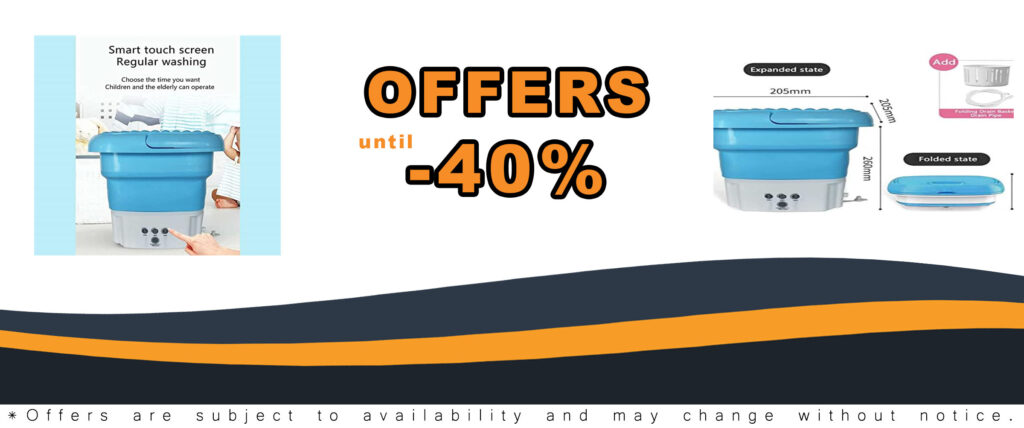 Portable Mini Washing Machine: Foldable and Space-Saving Solution for Laundry and Produce