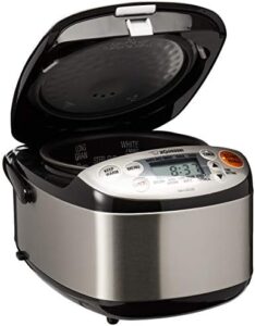 Comfee Portable Washer and Zojirushi Rice Cooker Bundle in a compact kitchen setting