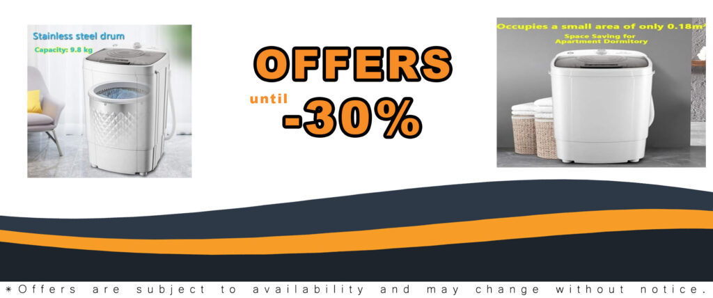Spin Dryer Machine for clothes with a 9.8KG capacity and portable design