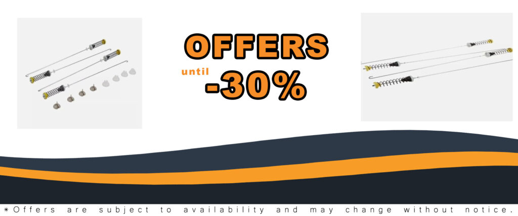 Washer Suspension Rod Spring Kit for Whirlpool W10780045, offering durability and easy installation.