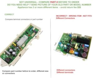 DC92-02393A Main Control Board Assembly for Samsung Washer, showing the part and its compatibility