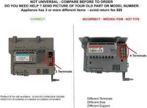 Washer Electronic Control Board compatible with W10384506, W10388205, W10406635 - Replacement for Washing Machine