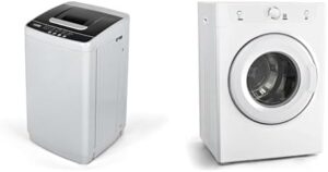Euhomy 1.03cu.ft Washer and 3.5cu.ft Dryer Combo in a modern laundry setup