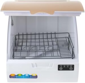 Portable Countertop Dishwasher for Small Apartments, RVs, and Dorms – Compact 900W Tableware Washer