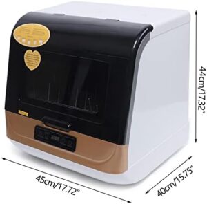 1200W Portable Countertop Dishwasher on a kitchen countertop with four washing programs displayed