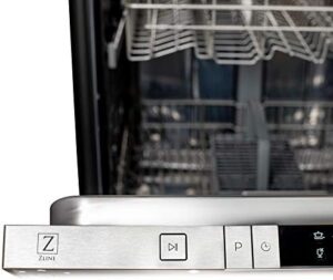 ZLINE 24 in. Top Control Dishwasher in Copper with Stainless Steel Tub, showcasing the elegant copper finish and stainless steel tub