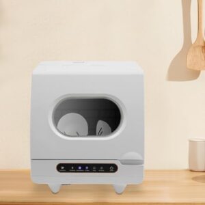 1200W Portable Dishwasher with 5L Tank and Quick Dry Function, Ideal for Tiny Homes and RVs