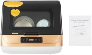 800W Mini Dishwasher Countertop Portable for Apartments and RVs