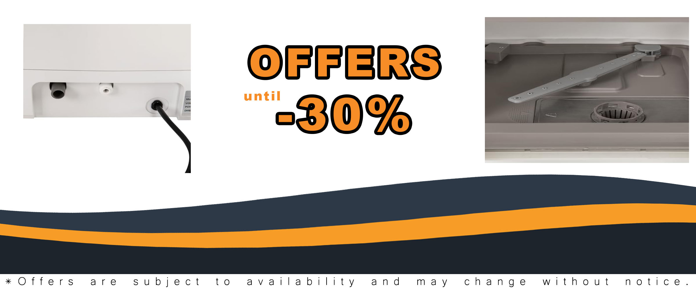 800W Electric Countertop Dishwasher with LED display, perfect for apartments and small homes